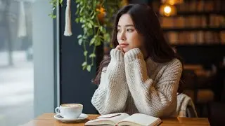 [𝐏𝐥𝐚𝐲𝐥𝐢𝐬𝐭] 눈 내리는 창가 자리, 나를 위한 작은 휴식: 포근한 겨울 오후 카페 재즈 ❄️🎹