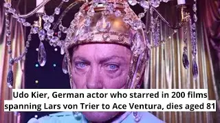 Udo Kier, niemiecki aktor, kt&oacute;ry zagrał w 200 filmach, od Larsa von Triera po Ace'a Venturę, zmar...