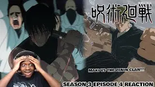MAKI VS THE ZEN'IN CLAN WAS LEGENDARY!!! | Jujutsu Kaisen Season 3 Episode 4 Reaction!!!