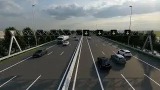 Wisselmoment SMTB (Smart Moving Traffic Barrier)