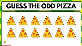 🍕 Guess the Odd Pizza Challenge! Can You Spot the Unique Slice? 🧐🍕