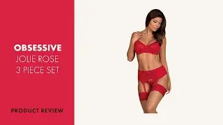 Obsessive Ensemble 3 pi&egrave;ces Jolierose Rouge | Adam et Eve by Beate Uhse