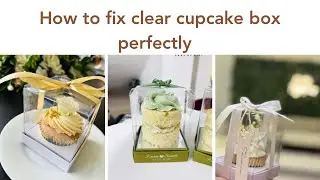 How to perfectly fix clear cupcake box, transparent cupcake box, cupcake box for weddings