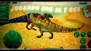 [🦖🏝The cursed isle🏝🦖] -  🥩🦖 Jugando con el T Rex 🦖🥩