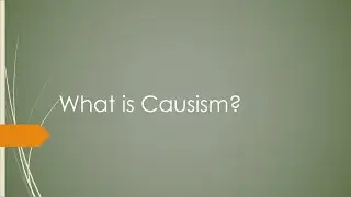 Causism FAQ What is Causism?