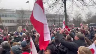 Thousands Participate in Hands Off Greenland Protest at US Embassy