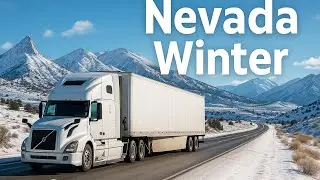 4K POV Truck Driving USA | 11-Hour Winter Nevada Road Trip for Sleep, Relaxation & Focus