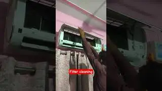 split AC indoor filter chauk saaf karke laga do #hellomistri443