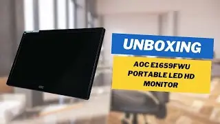 AOC E1659FWU Portable LED HD Monitor | Unboxing