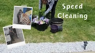 PATIO HACKS YOU HAVE TO TRY + SPEED CLEANING MOTIVATION | SMALL PATIO SUMMER FUN