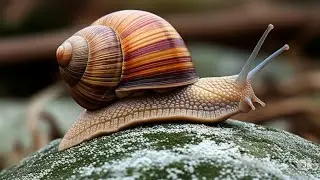 The Delicate Dance of a Snail: Exploring Movement on a Leaf