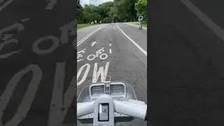 Riding the electric citibike around Central Park