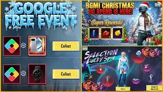 😍 BGMI CHRISTMAS SPENDING IS HERE || FREE GOOGLE EVENT IS BACK || SELECTION LUCKY SPIN.