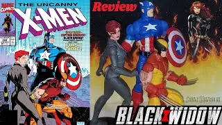 Обзор фигурки Чёрной Вдовы из серии Marvel Legends Uncanny X-Men (мини-комиксы, вторая волна).