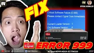 Cignal Error 999 NEW QUICK FIXED IN JUST MINUTES (Jan 2025 Update) | Tech Fix by Allen Villacarlos