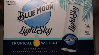 Blue Moon|LightSky Tropical Wheat Review|Awesome Low Cal Option!