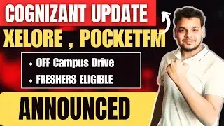 Cognizant , Xeclore , PocketFM Hiring Update | Off Campus Drive | 2026, 2025, 2024 Batch | Hirings