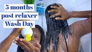 День мытья с помощью Relaxer | Как справиться с двойной текстурой на выпрямленных волосах.