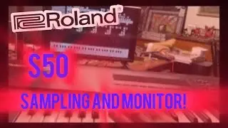 The Roland S50.  It’s a poor man’s Fairlight.  Amazing 12 bit Sampler with monitor support. 