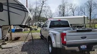 Tight RV site, will we fit? #OldPeopleProbsRV, #ItsGoingToBeTight, #WillWeFit, #PullThru?,