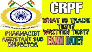 CRPF PHARMACIST (ASSISTANT SUB INSPECTOR) PART 2 ND