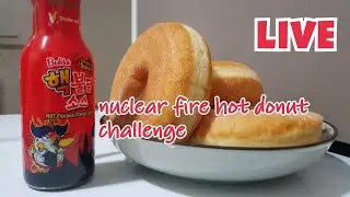 Nuclear Fire Hot Donuts Challenge (By EatWithReed) LIVE | More riddle fun with QuazyDonut