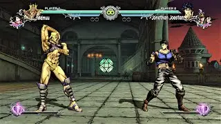 Wamuu vs Jonathan Joestar (Hardest AI) - JoJo's Bizarre Adventure: All Star Battle R