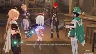 i voiced over a genshin scene with some people