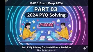 MAD 1 Exam Prep 2024 - Part 03 | Full PYQ Solving for Last-Minute Revision #mad1 #iittm