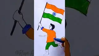 Republic day special drawing 🥰❤️#art #drawing #shorts