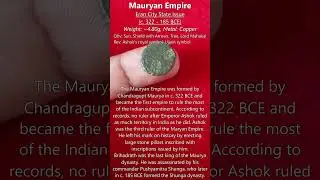 Interesting ancient Indian coin of Mauryan empire depicting Mahakal and Tree #shorts
