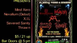 SA Metal Video & Zombies Bar Presents: