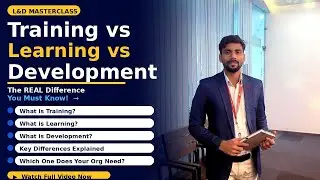 Training vs Learning vs Development || The Real Difference Everyone Should Know #Humanresource #L&D