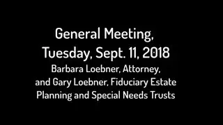 Estate Planning and Special Needs Trusts