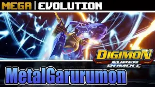 Digimon Super Rumble | Mega Evolution | MetalGarurumon