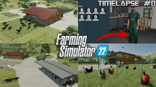 EXPLORING FS22! 💪🚜💨 BUILDING realistic FARM & creating a CHARACTER! 👨🏠 | [FS22] - Timelapse #4