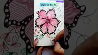 Zentangle Art Easy #stressrelief #art #arttutorial #aesthetic #zen #artist #satisfying