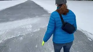 The Lake Morey skating trail