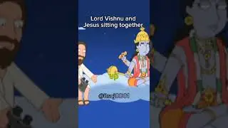 Lord Vishnu and Jesus sitting together in family guy #familyguy #lordvishnu #jesus #god