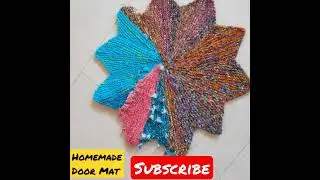 Homemade Door mat from old sarees #door#shorts  #amazing#viral  #viralvideo #makeup