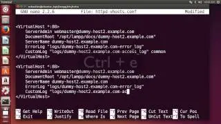 Virtual Host on Ubuntu with XAMPP
