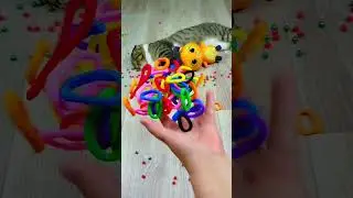 Cat Barsik Beads 🌈 Balls 🔴🟡🔵 Reverse video 