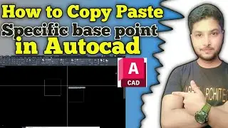 How to Copy Paste Specific base point in autocad | tutorial urdu hindi 2025 | Nabeel Architect