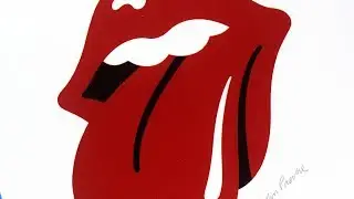 The Rolling Stones tongue and lips logo by John Pasche