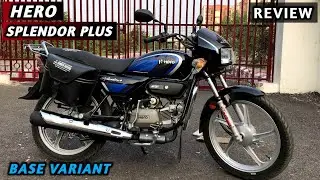 2025 New Hero Splendor Plus Base Variant Detailed Review | On Road Price and Mileage