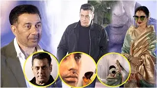 Salman Khan Emotional, Sunny Deol Crying and Rekha Kiss Amitabh's Agastya, Ikkis Screening Moments