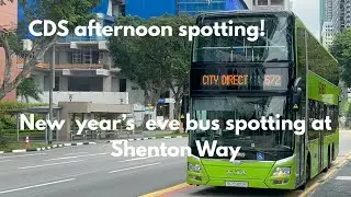 New year’s eve bus spotting at Shenton Way