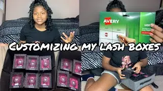 DIY Custom lash boxes from home! | Label stickers & more!