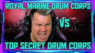 INSANE! Reaction to Royal Marines Corps of Drums and Top Secret Drum Corps | THE WOLF HUNTERZ Jon