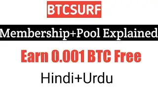 BTCSURF Membership Pool Explained in Hindi+Urdu